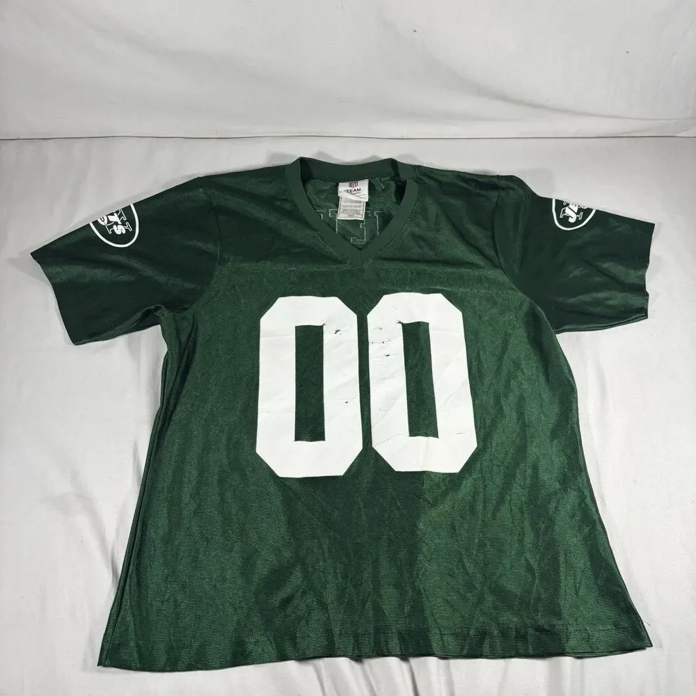 NFL Team Apparel NY Jets Women’s #00 Jersey Green Size M